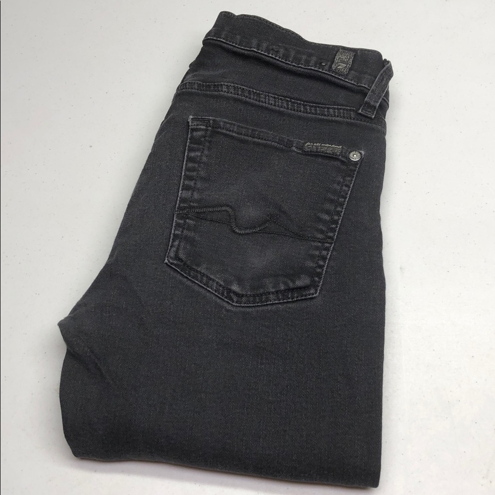 7 for ALL MANKIND SLIMMY BLACKWASH JEANS 29x27 ⭐️